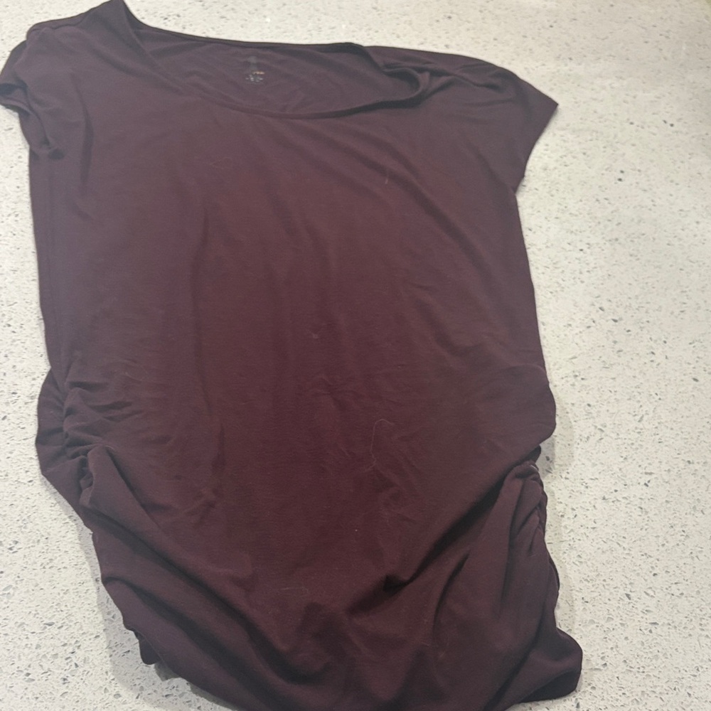 Elegant Burgundy Women's Top Size XS
